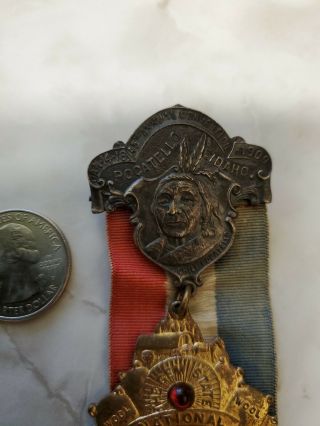1909 CONVENTION WOOL GROWERS ASSOC Pocatello,  Idaho Indian SHEEP MEDAL 2