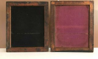 2 Antique 8x10 Wooden Contact Print Frames Darkroom Printing 1890 Anthony & Cent