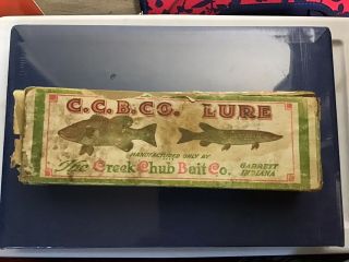 Vintage C.  C.  B.  Co Red Head Jointed Pike Fishing Lure Pikie 1950 
