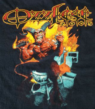 2005 Ozzfest Black Sabbath Iron Maiden Zombie Slipknot Tour T Shirt Xl