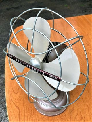 Vintage Westinghouse Oscilating,  Tilting Table Fan,  Art Deco - Great