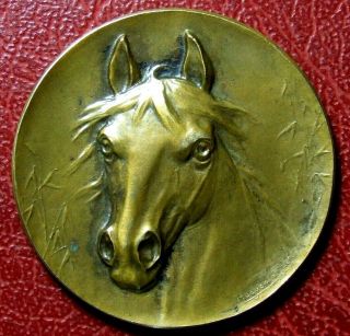 Art Nouveau Hippique Equestrian Horse Medal By Huguenin