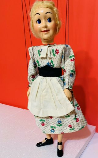 Vintage Hazelles " Talking " Puppet Airplane Control Marionette Doll