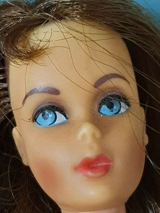 Vintage 1969 Twist N Turn Barbie With Brunette Marlo Flip