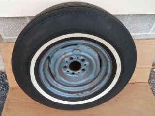 66 67 Charger Satellite 14 X 6 Inch Wheel W/ Vintage Spare Tire Mopar