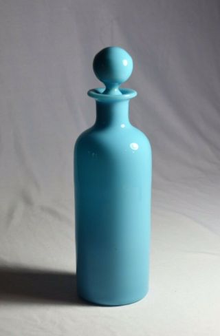Antique French Pv Portieux Vallerysthal Blue Opaline Glass Dresser Perfume