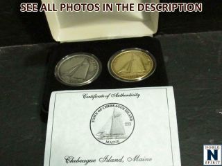 Noblespirit Chebeague Island,  Me,  Commemorative Medal Set 1 Of 2