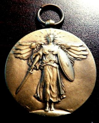 1919 - 20 World War 1 Hk 901 Official Medal The Great War For Civilization Looped