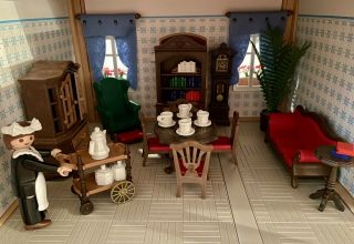 Vintage Playmobil 5320 Victorian Mansion Dining Room Study