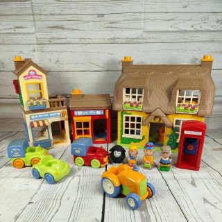 Elc Happyland Village Bundle Post Office Cottage Tea Room Toys Cars And Figures