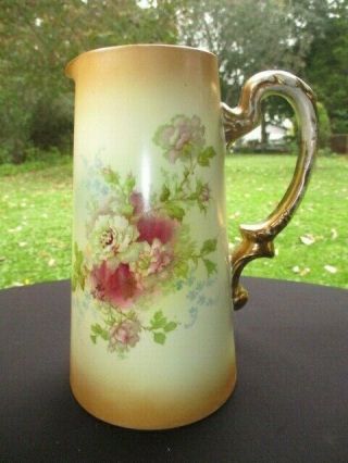 Sf & Co Royal Devon Victorian Milk Or Water Tankard Jug 9 " Blush Roses