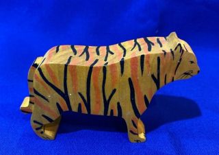 Kinderkram / Ostheimer Wooden Tiger Circus Feline Rare With Tag