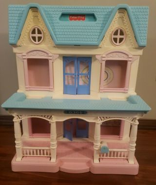 Fisher Price Loving Family Dream Dollhouse Folding Doll House 6364 VIntage 1993 2