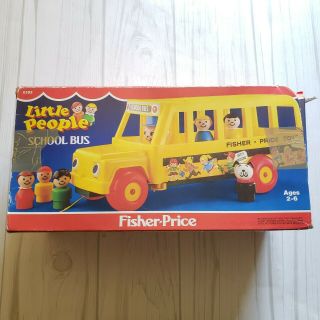 Fisher Price Little People Vintage 1985 192 School Bus With Driver,  6 People
