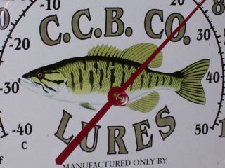 Cane Creek - Fishing Lures - Bait Shop - C.  C.  B.  Co.  - Temperature Sign Item
