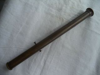 Antique Brass Rifle Scope 9.  5 Inches