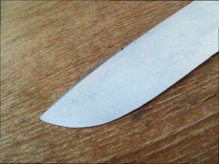 RARE Antique Civil War Era LAMSON Smaller Bolstered Carbon Steel Butcher Knife 3