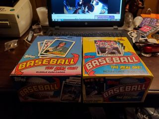 1986 & 1989 Topps Baseball Wax Pack Box Boxes - 72 Total Packs