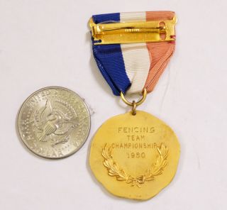 US gild medal “Fencing Team Championship” - 1950 3