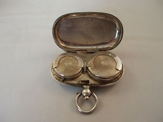 Double Coin Case Edwardian Sterling Silver Birmingham 1904