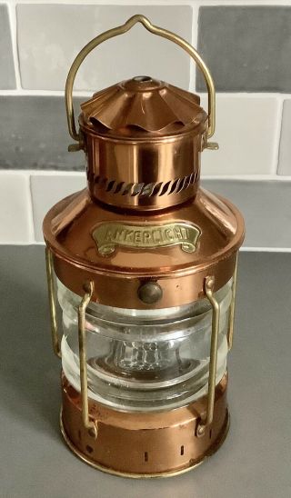 Vintage Ankerlicht Copper & Brass Ships / Maritine /nautical Navigation Lantern