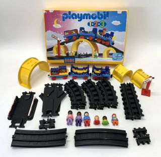 Vintage Playmobil 123 Train Set 6606 Complete 1992