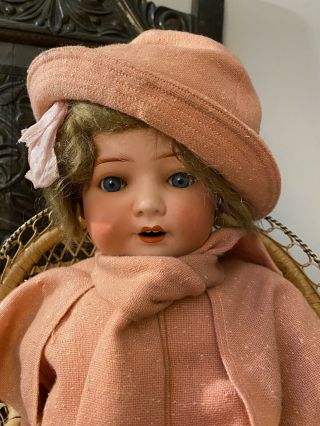 Antique 1920’s Heubach & Koppelsdorf German Bisque Headed Doll 329 - 4.  20 Inches 3