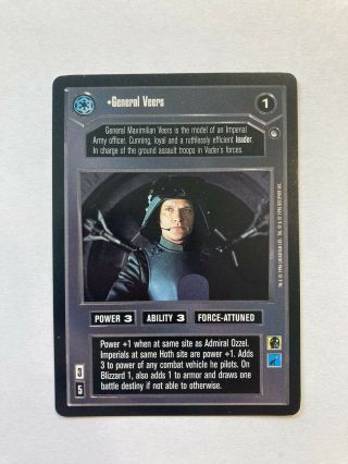 Star Wars Ccg General Veers Hoth Swccg