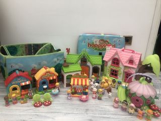 Elc Happyland Farm House Toys Cupcake Flower Shop Fairy Storage Box Bundle