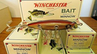 Winchester 2001 Limited Edition Bait Minnow Fishing Lures Set Of 6
