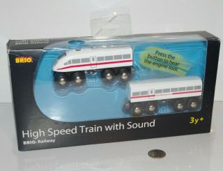 Brio Wooden Railway High Speed Train With Sound 33418 W/ Thomas & Friends