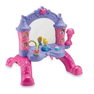 Fisher Price Disney Princess Musical Mirror Floor Vanity Cinderella Talking 2