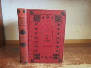 Old A Study In Scarlet Book A.  Conan Doyle Mystery Sherlock Holmes Antique Saint