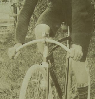 Cab Photo 1905 Labor Doppelrohr Fahrrad Antique Bicycle Velo Ancien Cyclisme