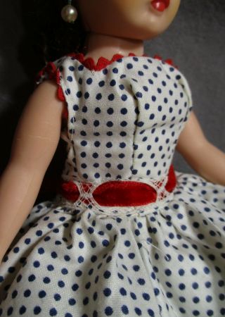 Vintage Madame Alexander Clothes for Cissette Doll - Polka Dot Sundress w/Shoes 3