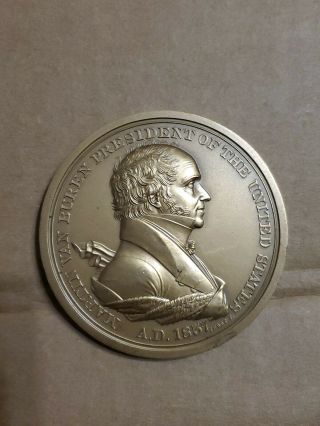 Martin Van Buren Us President Of The United States 3 " Bronze Medal