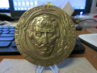 Nyu Hall Of Fame James Whistler By Stanley Martineau Bronze Medal 76mm Maco