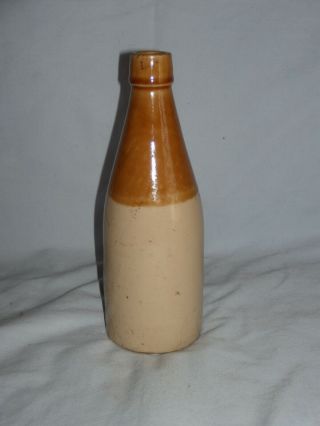 Antique Ceramic Stoneware Beer Bottle
