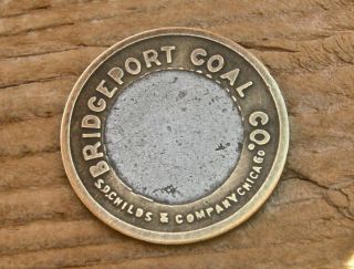 Pat Ca 1899 Bridgeport Texas Tx (wise Co) " Bridgeport Coal Co " Bimetallic Token