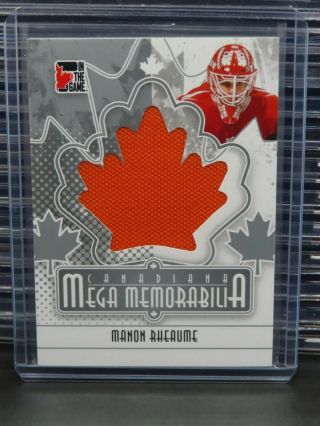 2011 - 12 In The Game Manon Rheaume Silver Version Mega Game Jersey (a) Q771