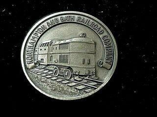 Northampton & Bath Railroad Rr Pennsylvania Pa 30 Years Service Engraved Medal