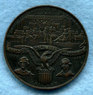 1893 Chicago World’s Fair Eglit 36 Columbian Exposition Medal Hk - 157 Hk157