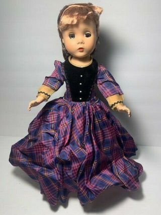Vintage Madame Alexander 14 " Jo Doll Little Women Maggie Face W/tag