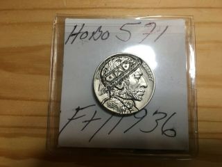 (hobo571) 1936 Hobo Nickel " Mr.  X " Mab Buy It Now