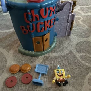 Spongebob Squarepants Imaginext Krusty Krab & Chum Bucket Playset - Mattel 2012