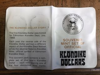Klondike Dollars 1973 Set Souvenir Of Edmonton,  Ab,  Canada - Klondike Mike