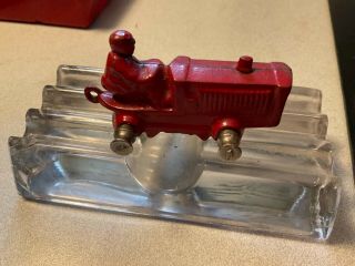 Antique Kilgore 1930’s Red Cast Iron Tractor