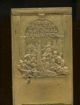 1932 Canada Canadian National Exhibition Medal R B Bennett C414