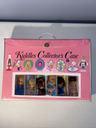 Vintage Liddle Kiddles Collector Case With Dolls And Accessories Rare