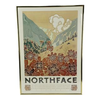 Vintage The North Face David Lance Goines 1980 Lithograph Poster Ad Print